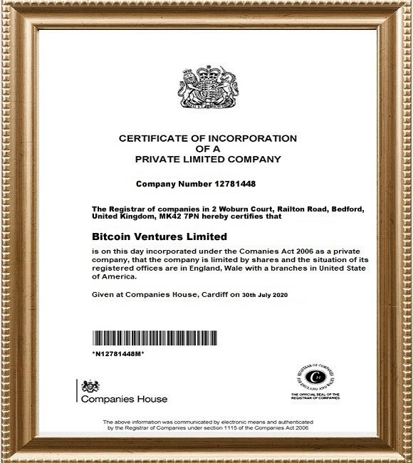 Bitcoin Ventures Limited